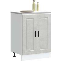 Berkfield Home Kitchen Base CabinetPorto Concrete Grey Engineered Wood