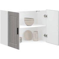 Berkfield Home Kitchen Wall Cabinet Porto Grey Sonoma Engineered Wood