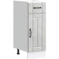 Berkfield Home Kitchen Base Cabinet Lucca Concrete Grey Engineered Wood