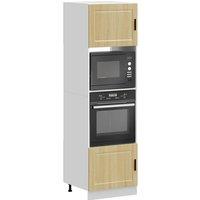 Berkfield Home Oven Cabinets 2 pcs Porto Sonoma Oak Engineered Wood in Brown