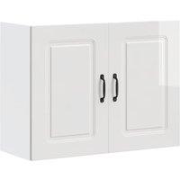 Berkfield Home Kitchen Wall Cabinet Kalmar High Gloss White Engineered Wood