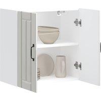 Berkfield Home Kitchen Wall Cabinet Lucca High Gloss White Engineered Wood