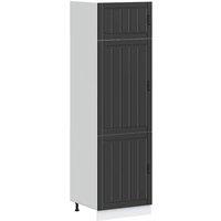 Berkfield Home Kitchen Cupboard Lucca Black Engineered Wood