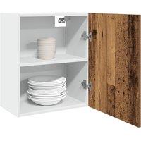 Berkfield Home Hanging Cabinet Old Wood 50x31x60 cm Engineered Wood in Brown | Size: 50 x 31 x 60 cm