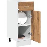 Berkfield Home Drawer Bottom Cabinet Artisan Oak 30x46x81.5 cm Engineered Wood in Brown