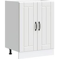 Sink Base Cabinet Lucca White Engineered Wood