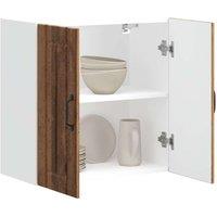 Berkfield Home Kitchen Wall Cabinet Lucca Old Wood Engineered Wood in Brown