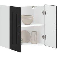 Berkfield Home Kitchen Wall Cabinet Kalmar Black Engineered Wood