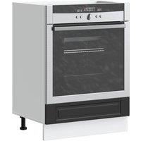 Berkfield Home Oven Cabinet Porto Black Engineered Wood