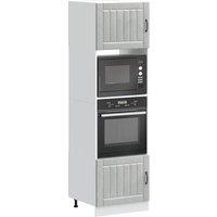 Berkfield Home Oven Cabinets 2 pcs Kalmar Concrete Grey Engineered Wood