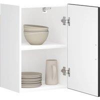 Berkfield Home Kitchen Wall Cabinet Porto Black Engineered Wood