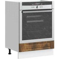 Berkfield Home Oven Cabinet Porto Smoked Oak Engineered Wood in Brown