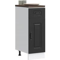 Kitchen Base Cabinet Kalmar Black Engineered Wood