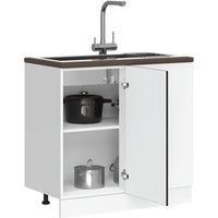Berkfield Home Kitchen Base Cabinet Kalmar Black Engineered Wood