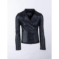 Lakeland Leather Women's 'Tarn' Leather Biker Jacket in Black | Size: 10