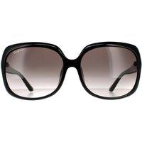 Salvatore Ferragamo Women's Rectangle Black Grey Gradient Sunglasses