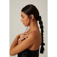 Madein Women's Textured Scrunchie in Black