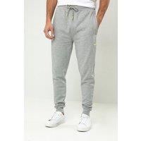 Threadbare Men's Cotton Blend 'Trifoliate' Joggers in Light Grey | Size: Large