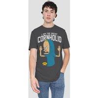 Beavis and Butthead Cornholio-Adult Heather, Black in Charcoal | Size: 3XL