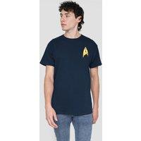 Star Trek Discovery Command Badge T-Shirt, Navy | Size: 3XL