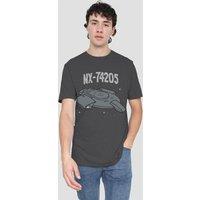 Star Trek The Defiant-Uk Heather-Charcoal in Charcoal | Size: 3XL
