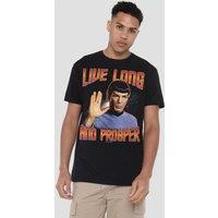 Star Trek St Original Live Long & Prosper Unisex T-Shirt, Black | Size: 4XL
