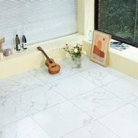 Gr8 Home 3.34m Floor Tiles Self Adhesive Marble Effect PVC Flooring in White