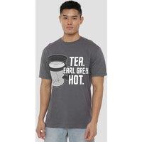 Star Trek Earl Grey Unisex T-Shirt, Charcoal | Size: Large