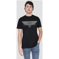 Top Gun: Maverick Maverick Plane Logo T-Shirt, Black | Size: Small
