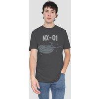 Star Trek The Og Nx Class-Uk Heather-Charcoal in Charcoal | Size: XL
