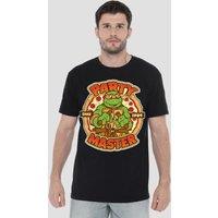 Teenage Mutant Ninja Turtles Mikey Party Master T-Shirt, Black | Size: Medium