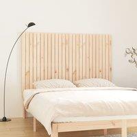 Berkfield Home Wall Headboard 166x3x110 cm Solid Wood Pine in Brown | Size: 166 x 3 x 110 cm