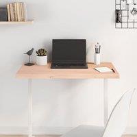 Berkfield Home Table Top 80x40x(2-4) cm Untreated Solid Wood Oak in Brown