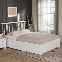 GFW Fusum Spindle Ottoman Bed in White | Size: King