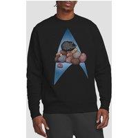 Star Trek Five Year Nap Crew Sweatshirt, Black | Size: Medium