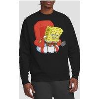 Spongebob Head Out Meme Crew Sweatshirt, Black | Size: Small