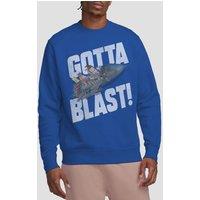 Paramount Home Entertainment Jimmy Neutron Jimmy Neutron Gotta Blast Crew Sweatshirt, Royal Blue | Size: Large