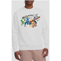 Paramount Home Entertainment Avatar The Last Airbender Avatars Group Crew Sweatshirt, White | Size: 2XL