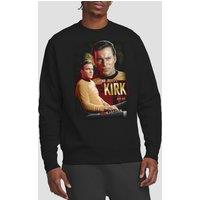 Star Trek Captain Kirk Crew Sweatshirt, Black | Size: Medium