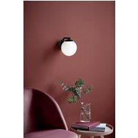 Nordlux Grant Wall Light Black Glass Livingroom E14 Switch Plug In/Mains