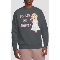 South Park Scissor Me Timbers Crew Sweatshirt, Charcoal | Size: 2XL
