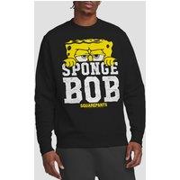 Spongebob Squarepants Large Icon Unisex Crew Sweatshirt, Black