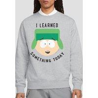 South Park I Learned Something Today Crew Sweatshirt, Athletic Heather in Light Grey | Size: Small