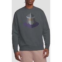 Teenage Mutant Ninja Turtles Tmnt Shredder Face Crew Sweatshirt, Charcoal | Size: XL