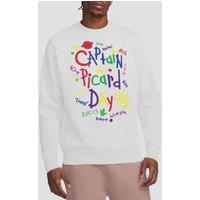 Star Trek Picard Picard Day Crew Sweatshirt, White | Size: Small