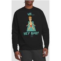 Beavis and Butthead Uh Hey Baby Crew Sweatshirt, Black | Size: Large