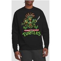 Teenage Mutant Ninja Turtles Tmnt Manga Turtles Crew Sweatshirt, Black | Size: Small