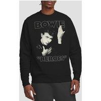 David Bowie Heroes Cover Crew Sweatshirt, Black | Size: XL