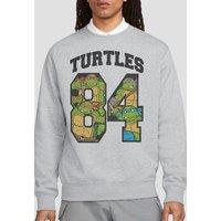 Teenage Mutant Ninja Turtles Tmnt Turtles 84 Crew Sweatshirt, Athletic Heather in Light Grey | Size: Medium