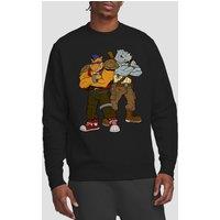 Teenage Mutant Ninja Turtles Tmnt Bebop & Rocksteady Crew Sweatshirt, Black | Size: 2XL